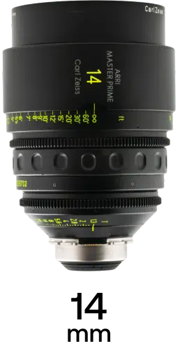 ARRI Zeiss Master Primes strip