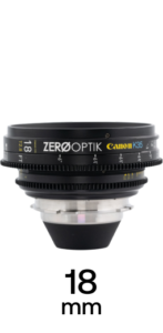 Canon K35 18mm T2.8 Zero Optik Full Frame Prime Cinema Lens