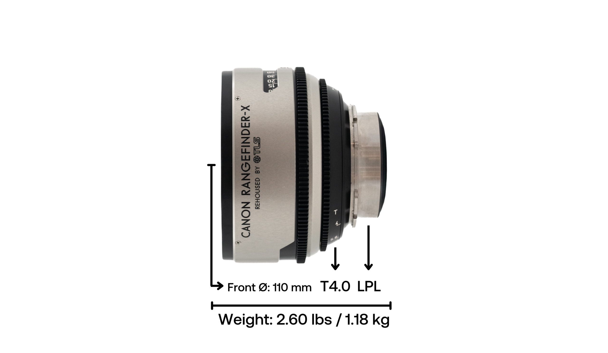 Canon Rangefinder 19mm T4.0 Full Frame Prime Cinema Lens