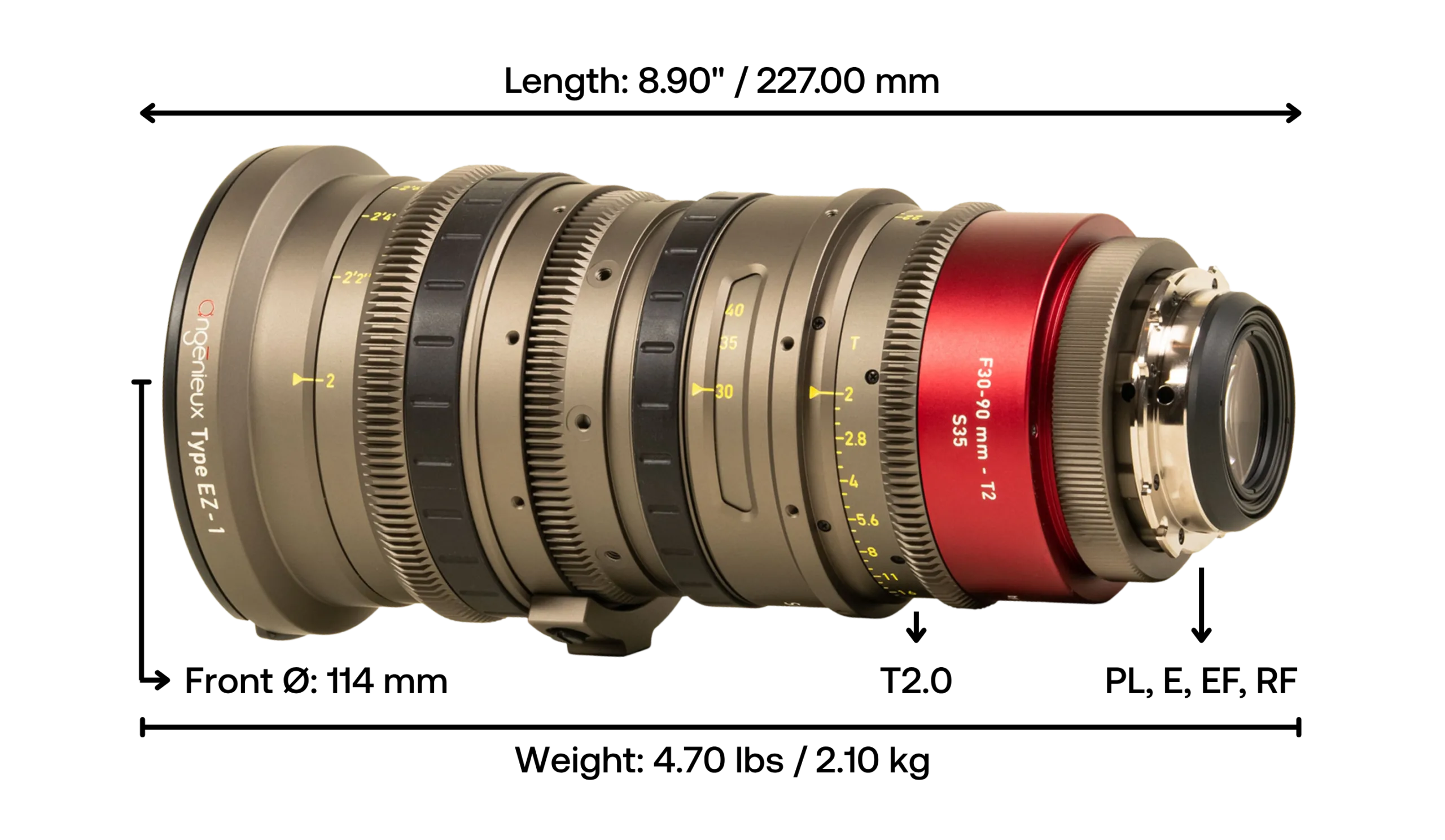 Angénieux EZ-1 30–90mm T2.0