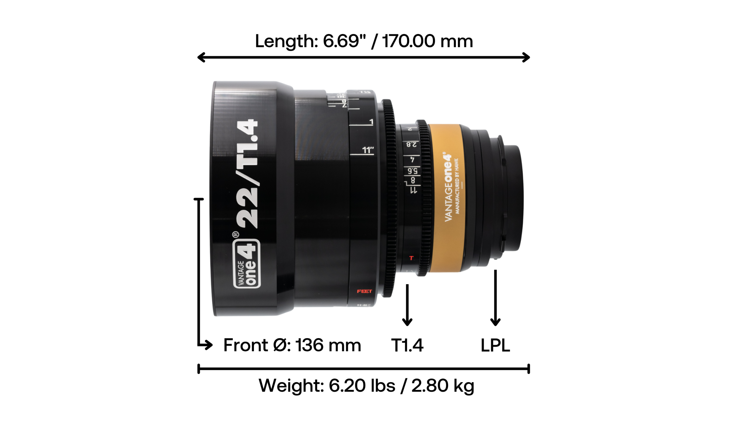 Hawk Vantage One4 22mm T1.4