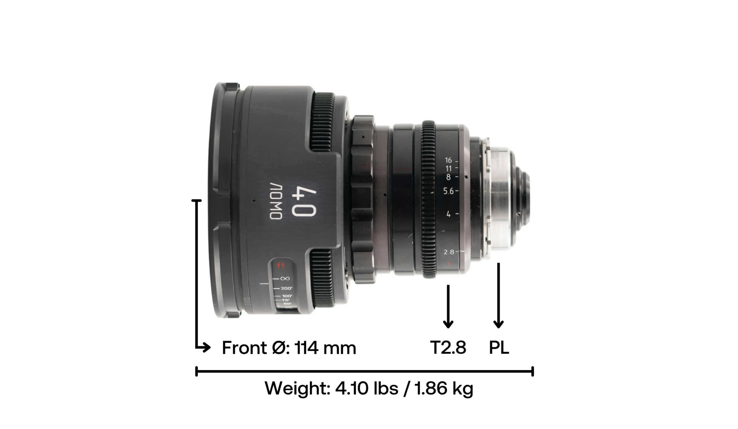 Lomo Round Front 40mm T2.8