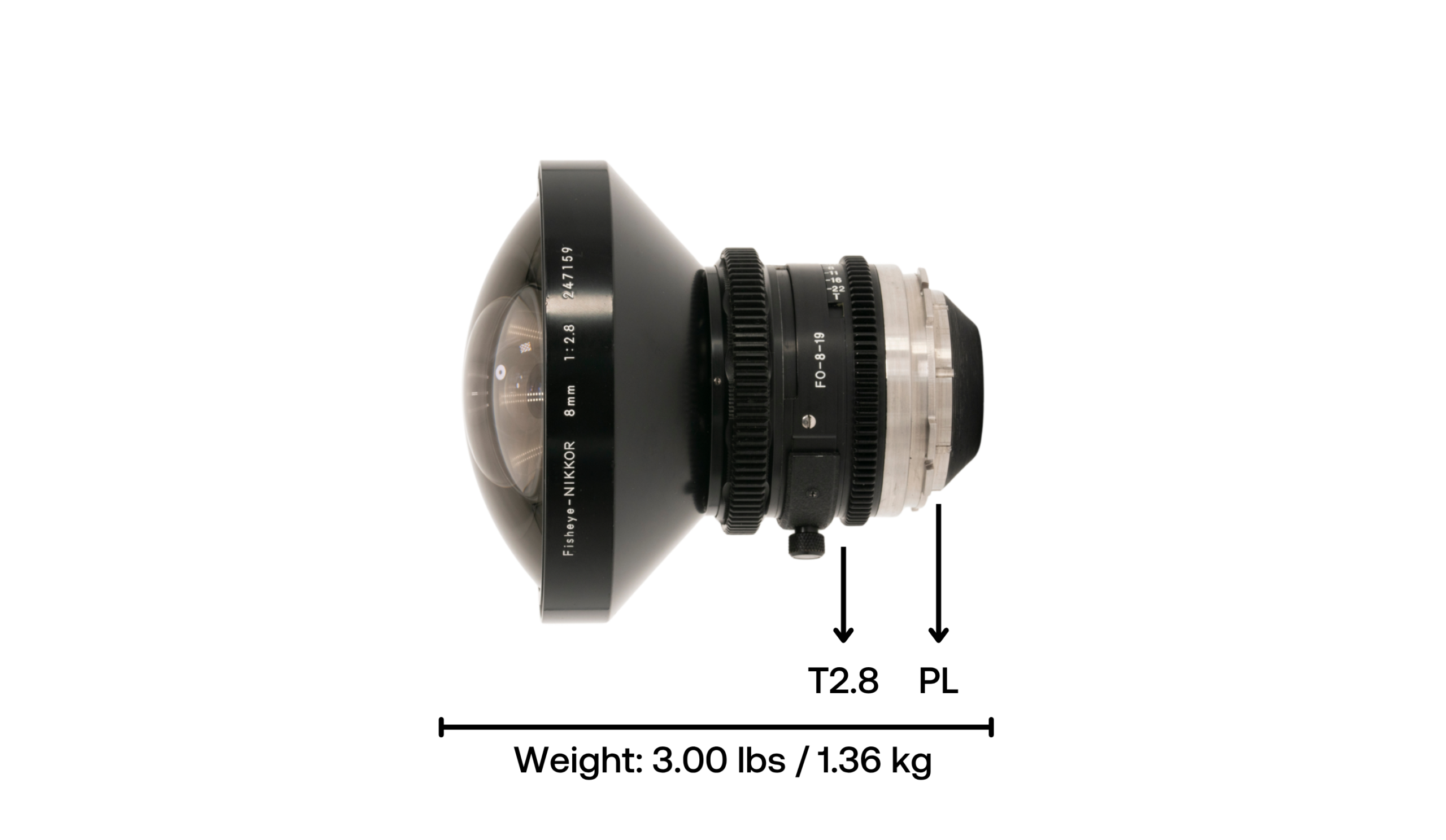 Nikon Nikkor 8mm T2.8 Fisheye