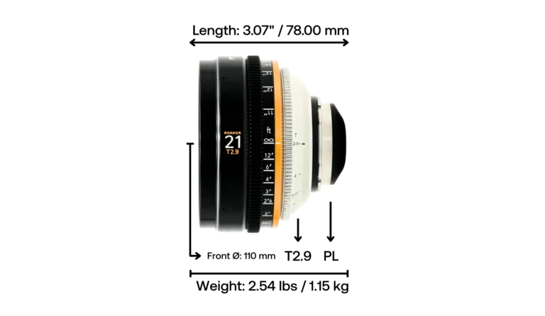 Minolta Rokkor 21mm T2.9