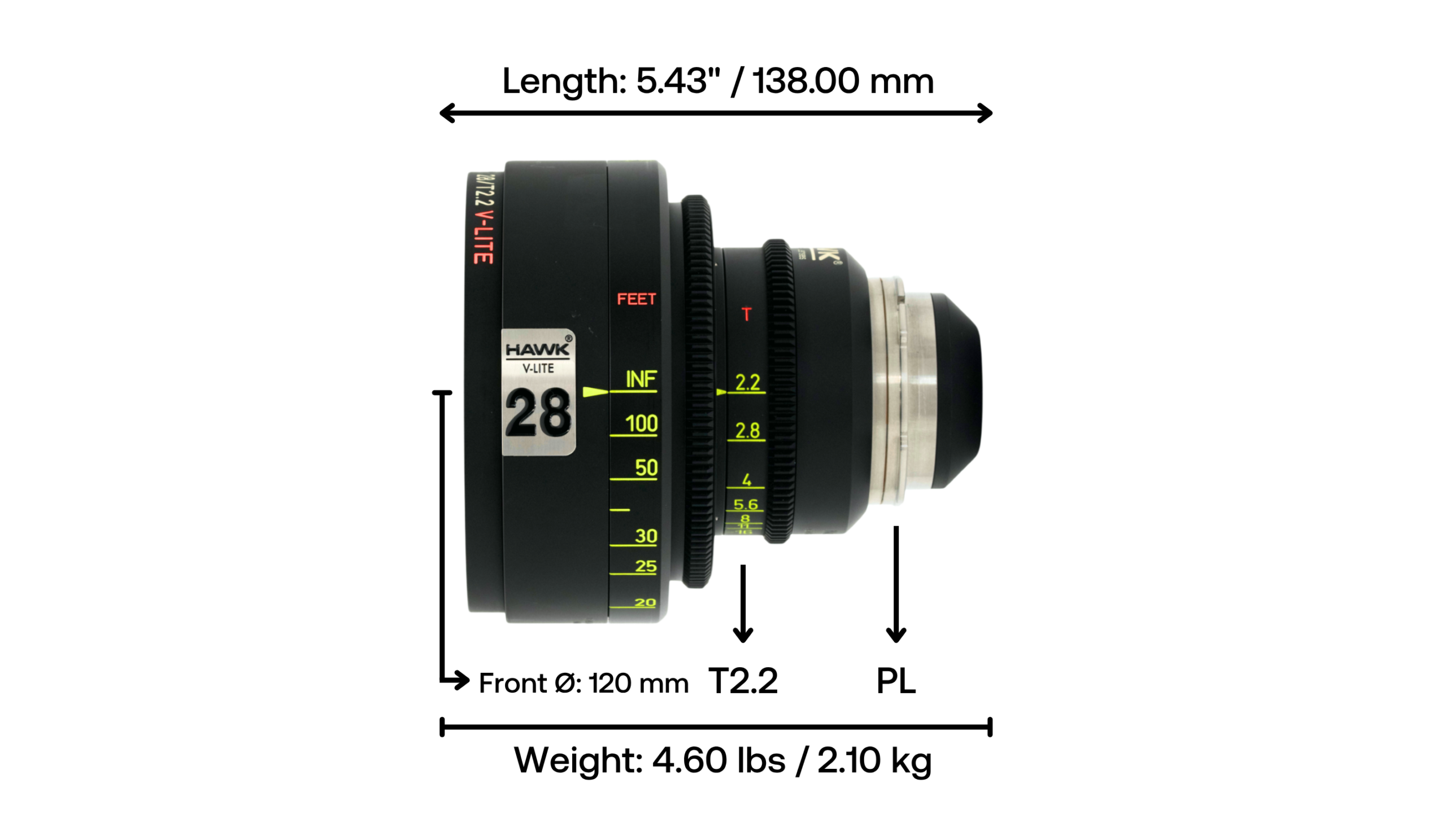 Hawk V-Lite 28mm T2.2