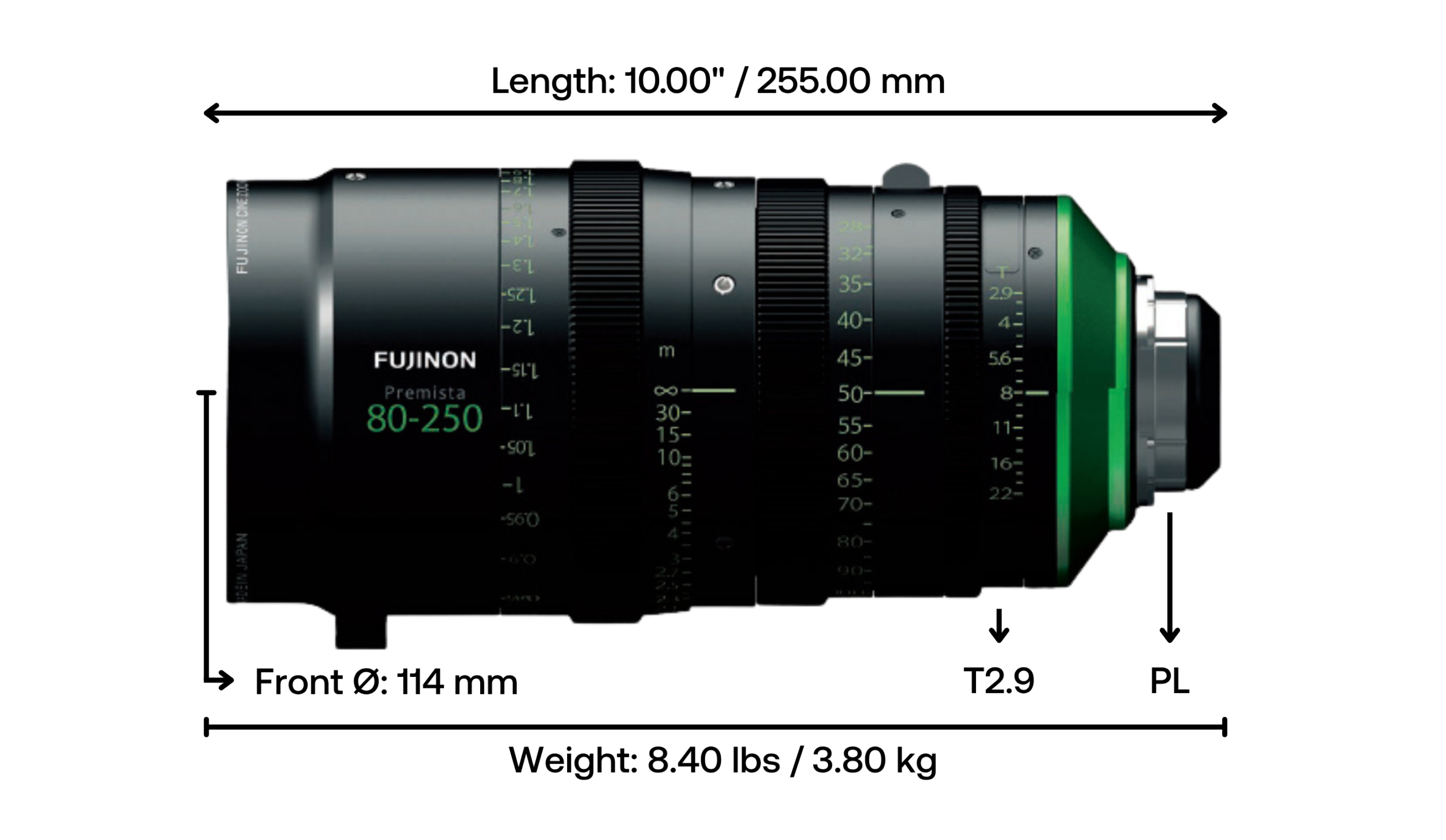 Rent Fujinon Premista 80-250mm T2.9-3.5 | Cine Visuals