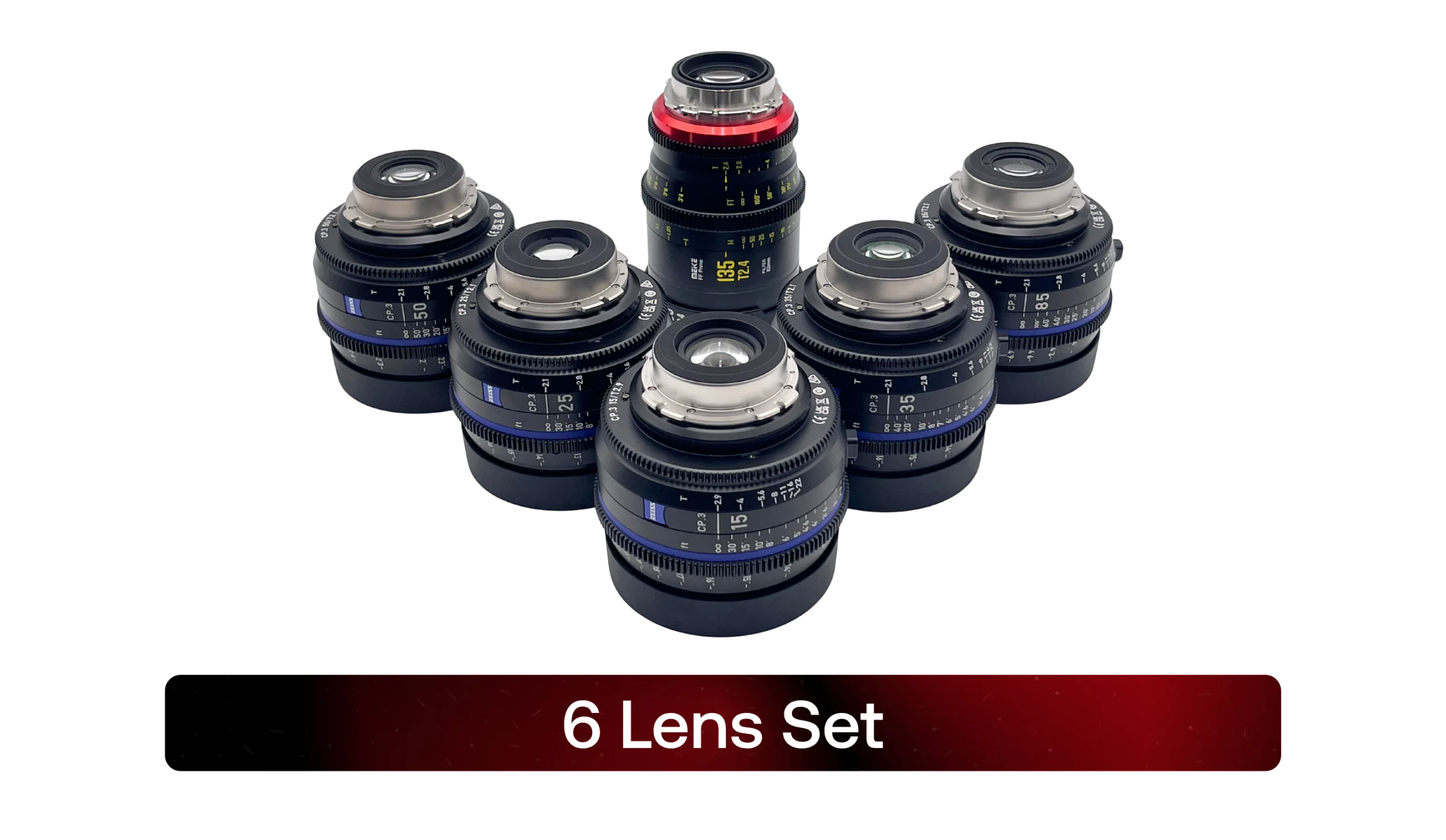 Zeiss CP3 6 lens set