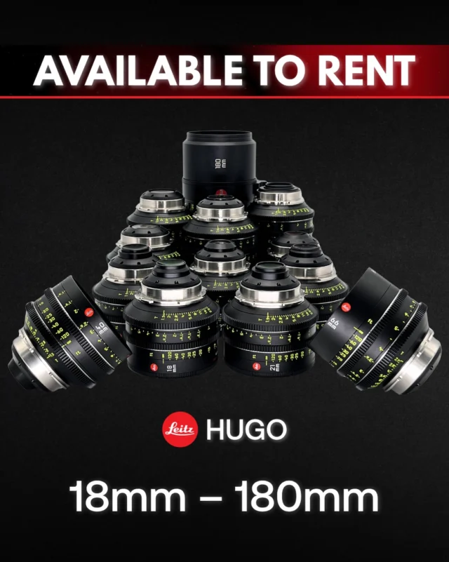 Rent Leitz Hugo at Cine Visuals.

Complete sets including the exclusive 180mm.

Shipping worldwide.

Contact our team for a quote.

#cinema #cinematography #cinelens #dp #cine